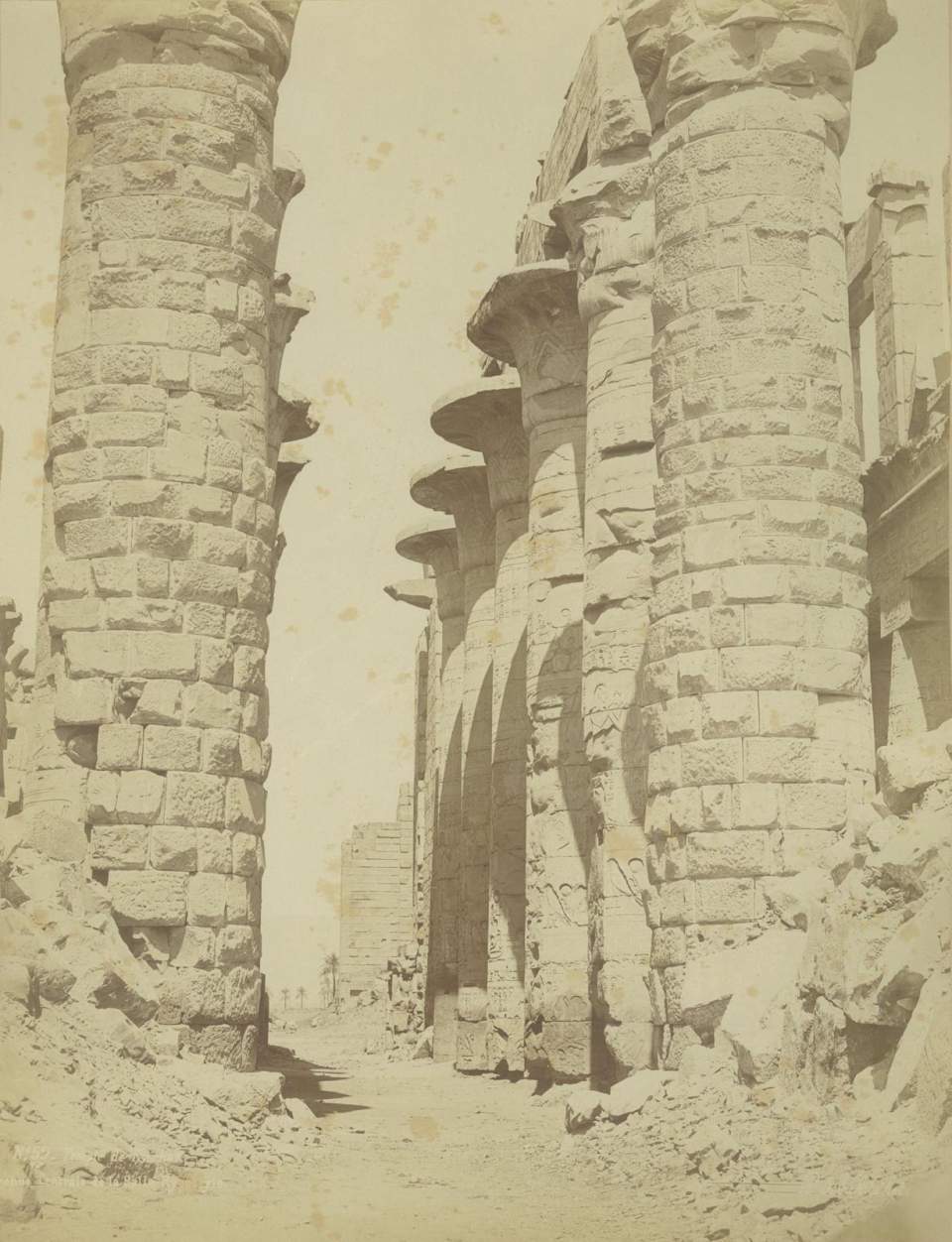 Fotografie, Tempel von Karnak, Hypostyle, Ägypten