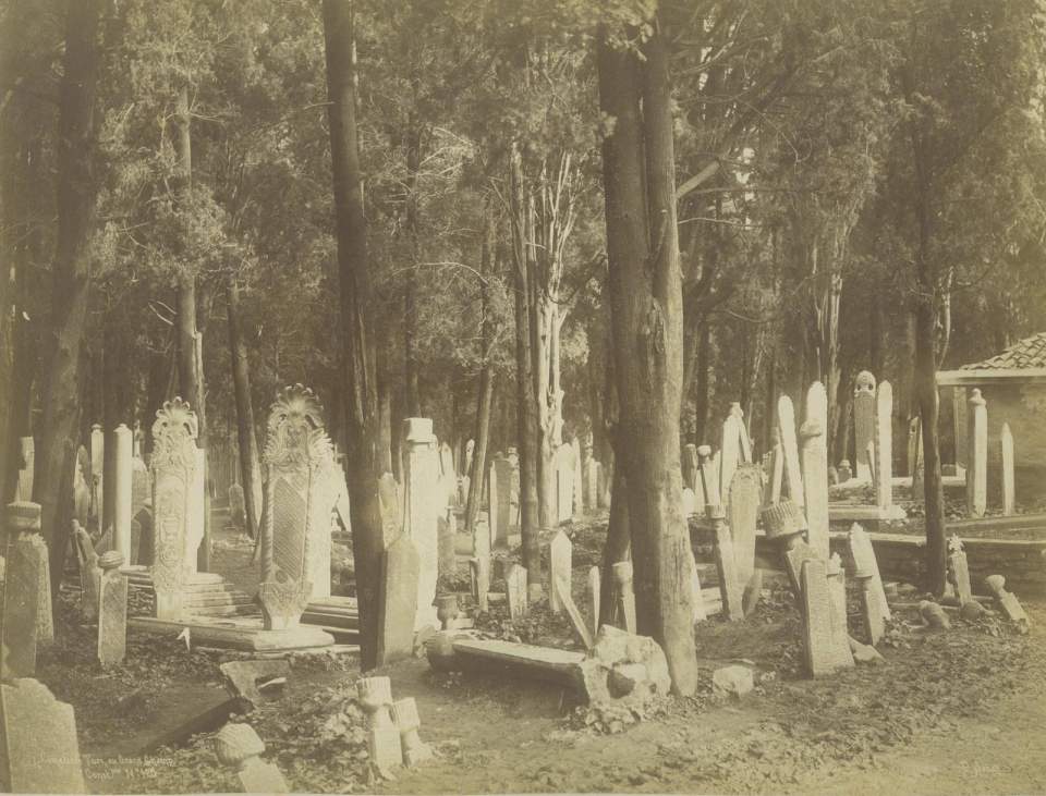 Fotografie, Türkischer Friedhof, Istanbul, Konstantinopel