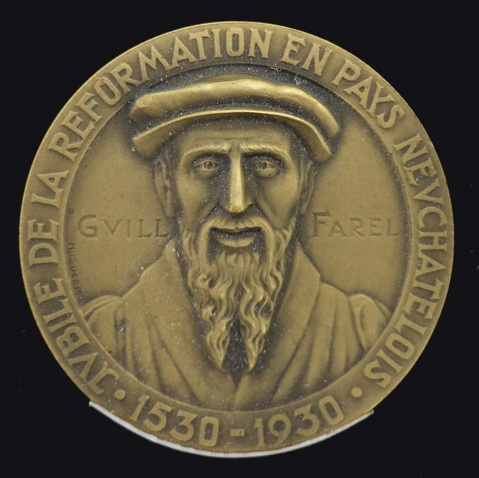 Medaille 400 jähriges Jubiläum der Reformation von Neuenburg