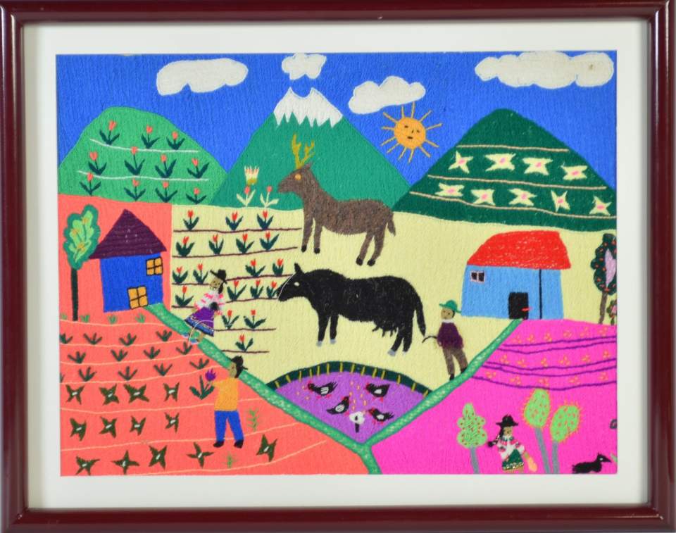 Stickbild "Paisaje con volcán"