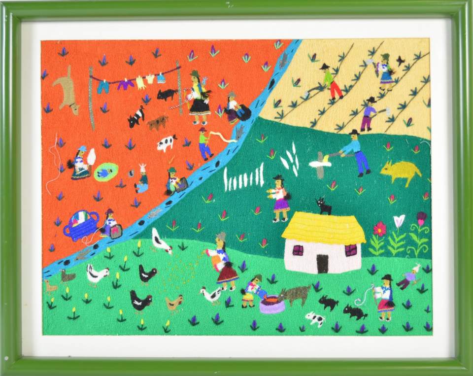 Stickbild "Lavando en el rio"