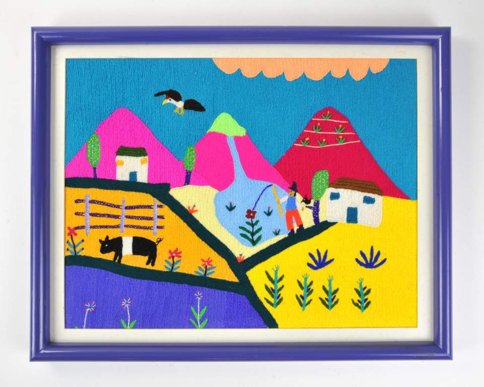 Stickbild "Paisaje con laguna"