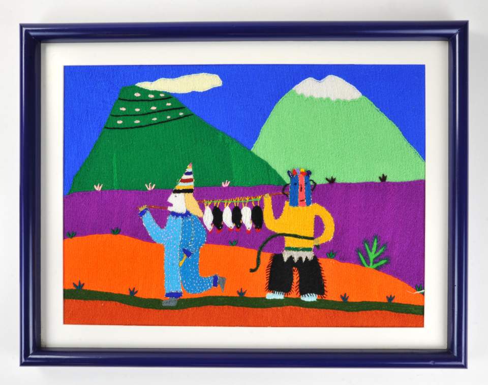 Stickbild "Rama de gallos"