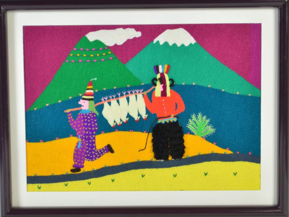 Stickbild "Rama de gallos"