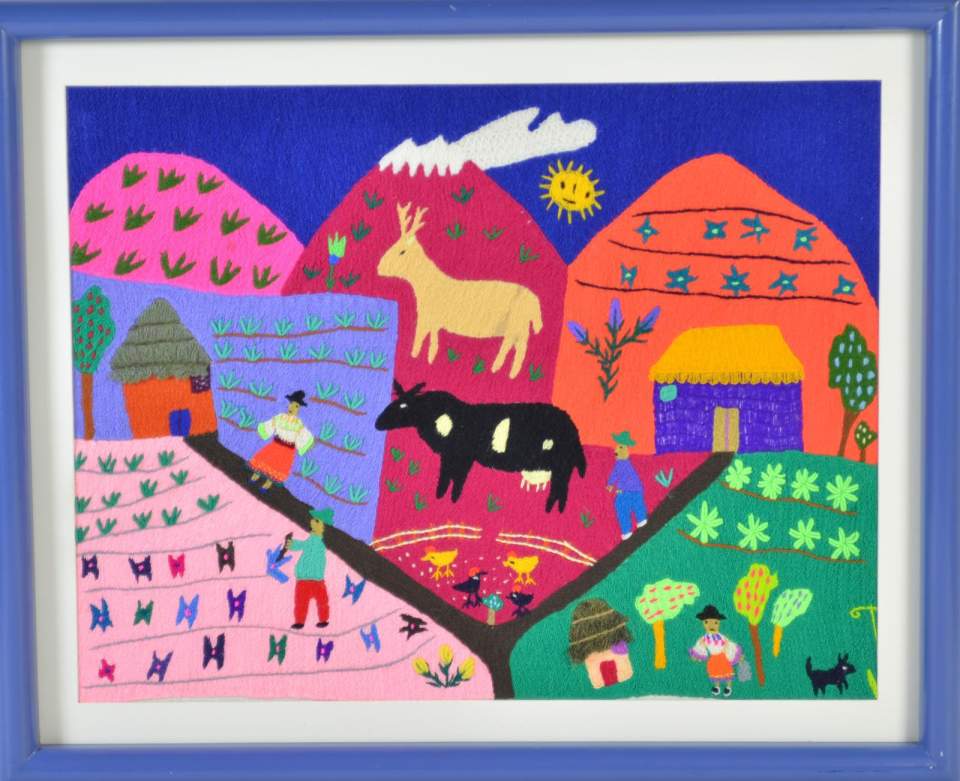 Stickbild "Paisaje con volcán"