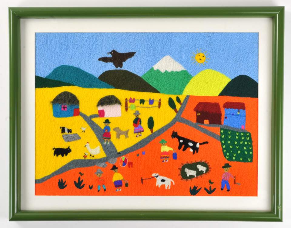 Stickbild "Paisaje con cóndor"