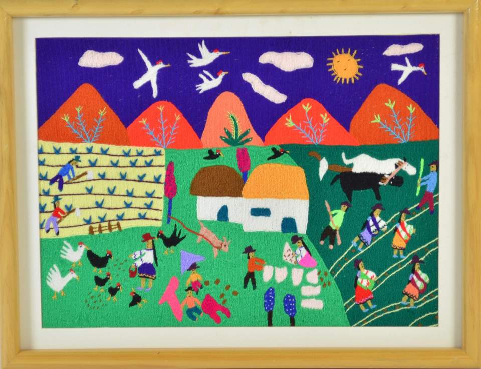 Stickbild "Sembrando patatas"