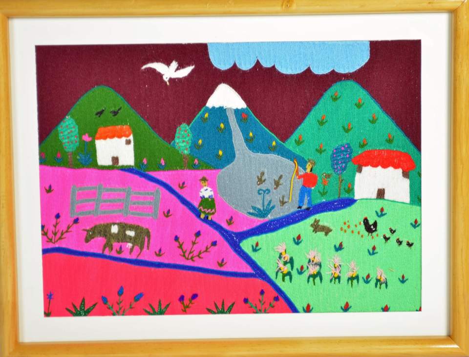 Stickbild "Pescando en la laguna"