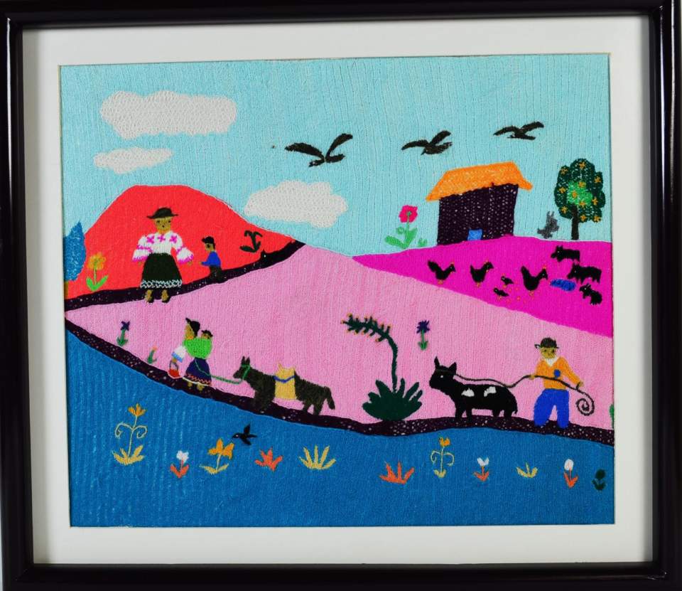 Stickbild "Llevando animales al mercado"