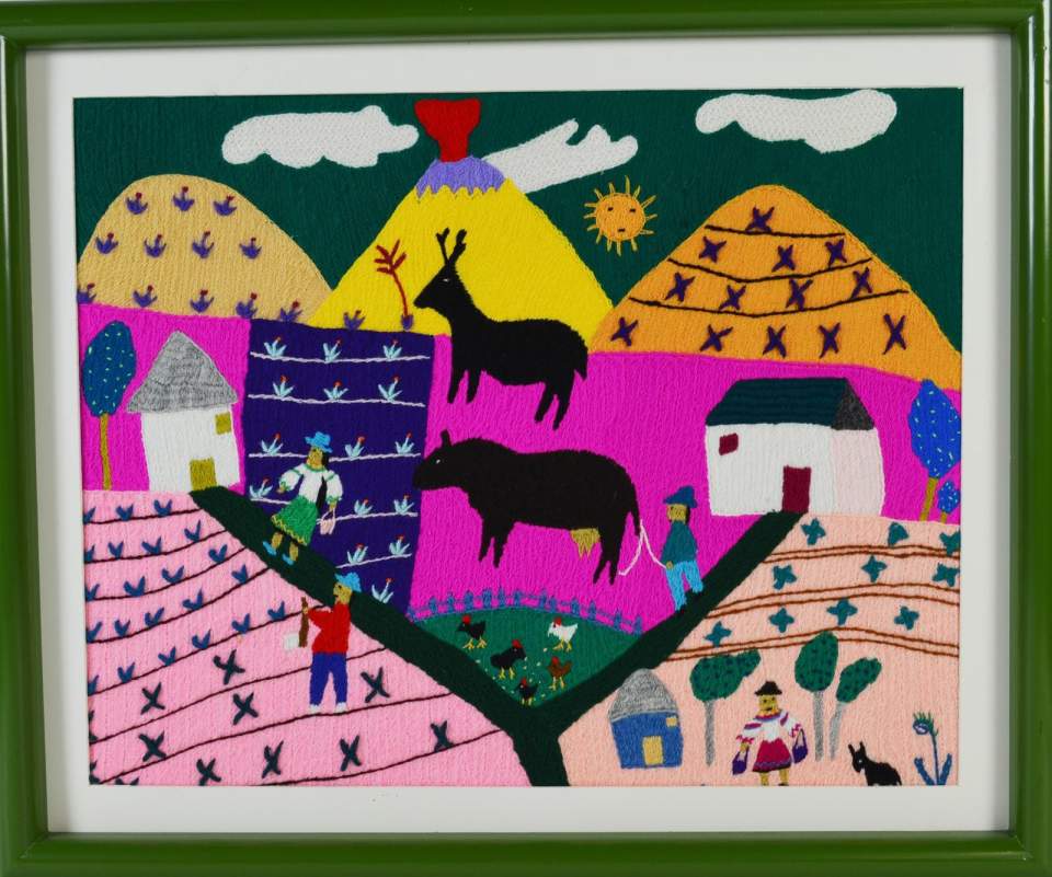 Stickbild "Paisaje con volcán"