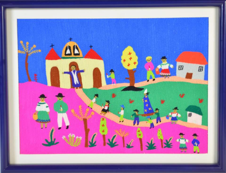 Stickbild "Procesión con la Virgen"