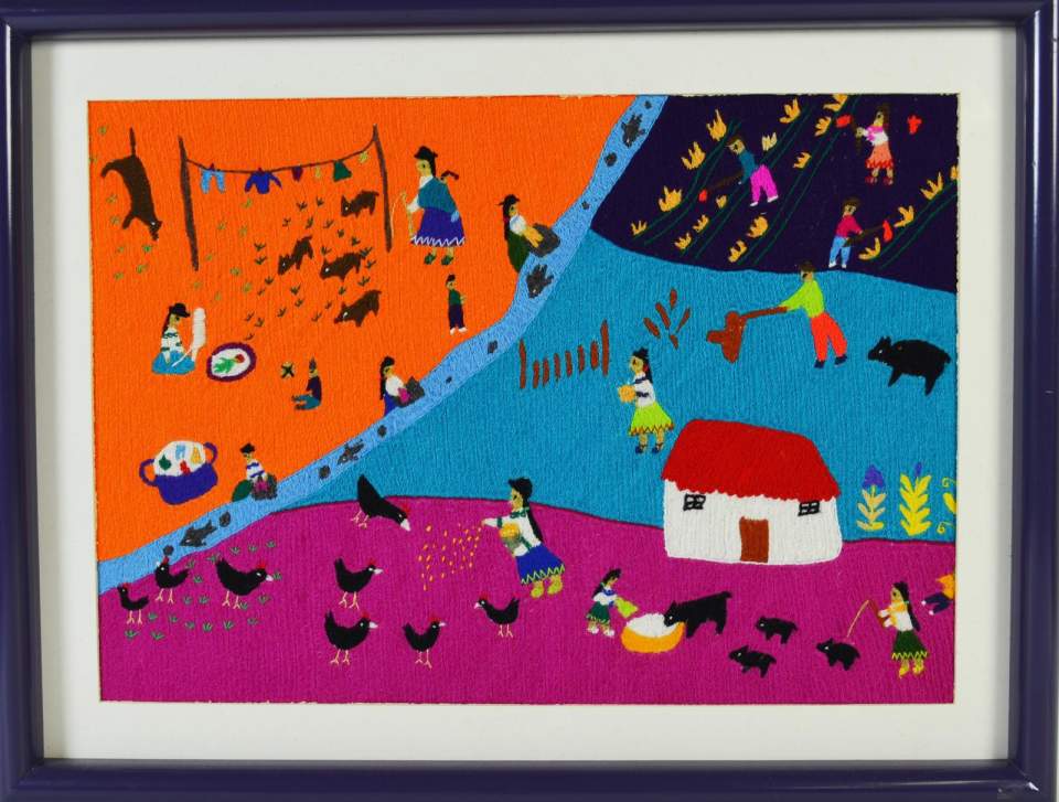 Stickbild "Lavando en el rio"