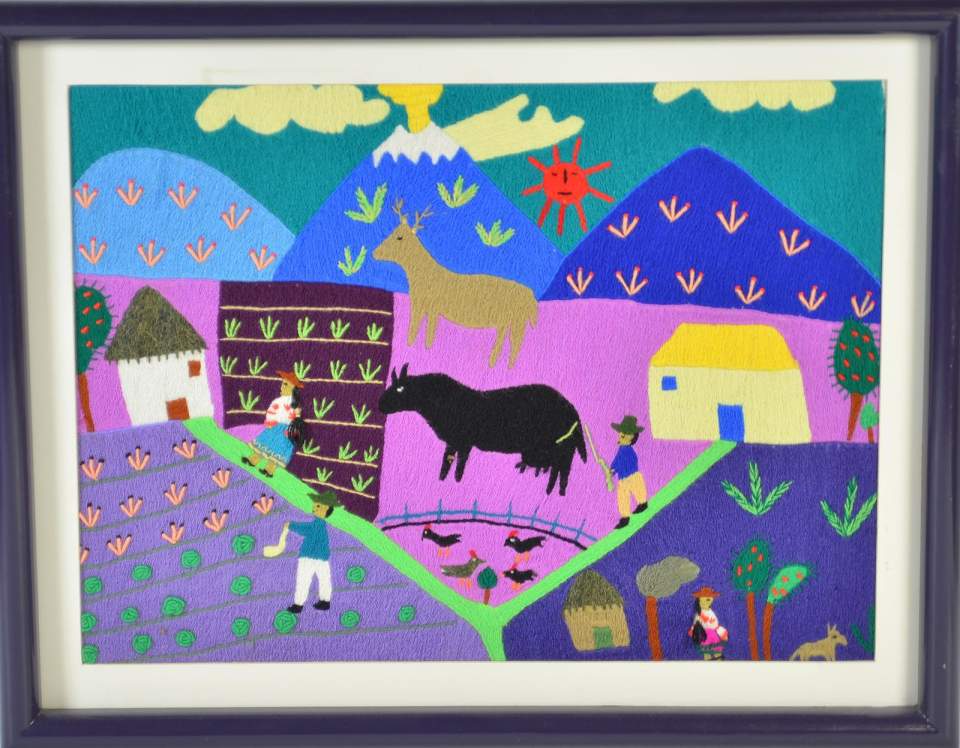 Stickbild "Paisaje con volcán"