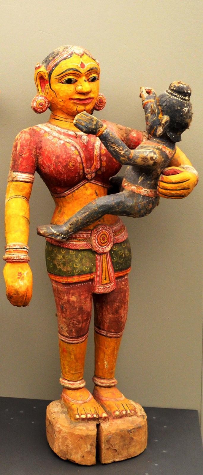 Prozessionsfigur, Amme mit Krishna als Knabe