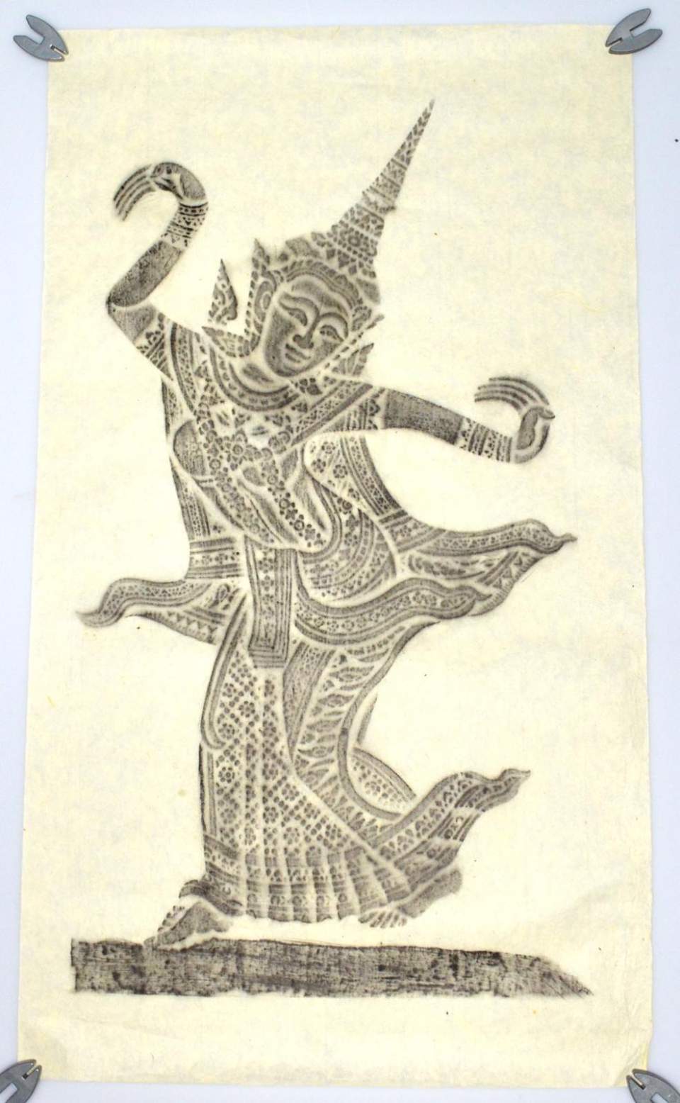 Druck (Schablone?), Taiwanesische Tänzerin