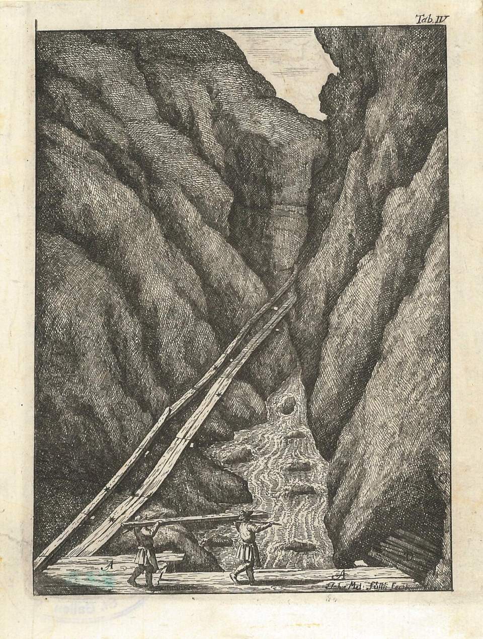 Ansicht von der Taminaschlucht