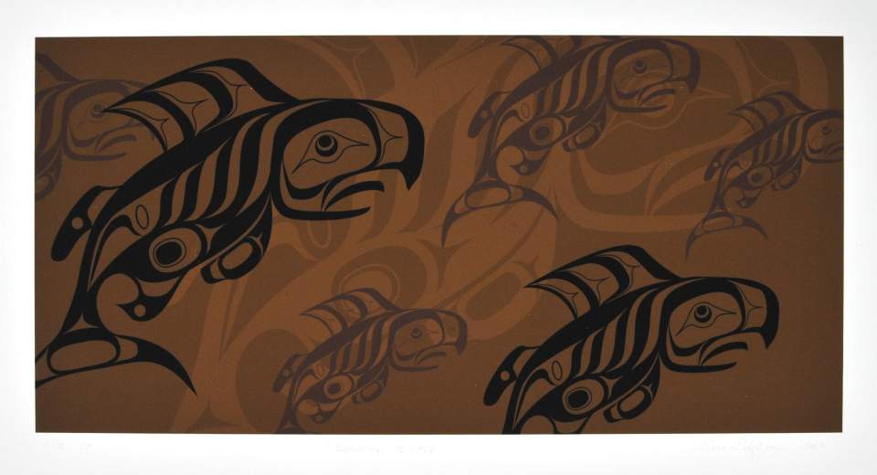 Alano Edzerza: Salmon People 2015