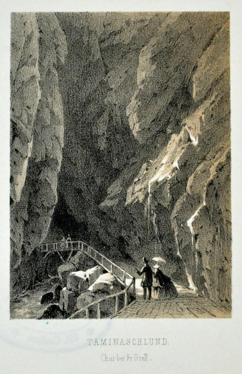 Ansicht Taminaschlucht