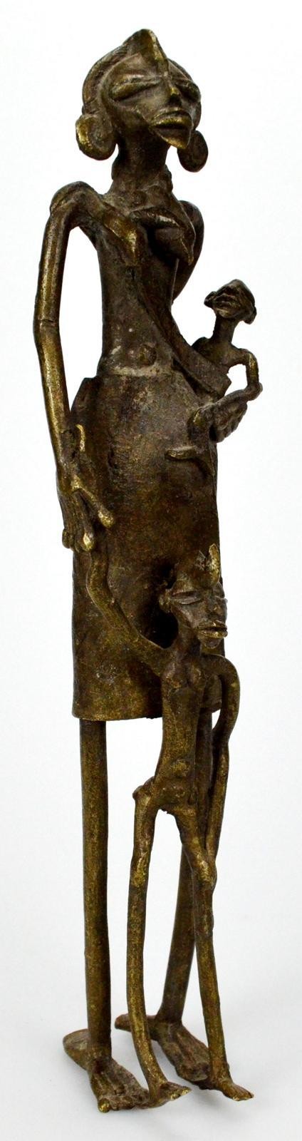 Skulptur, Frau mit 2 Kindern