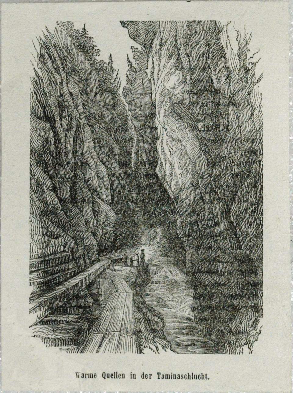 Warme Quellen in der Taminaschlucht