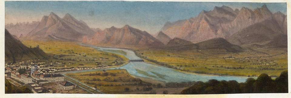 Topografische Ansicht von Bad Ragaz