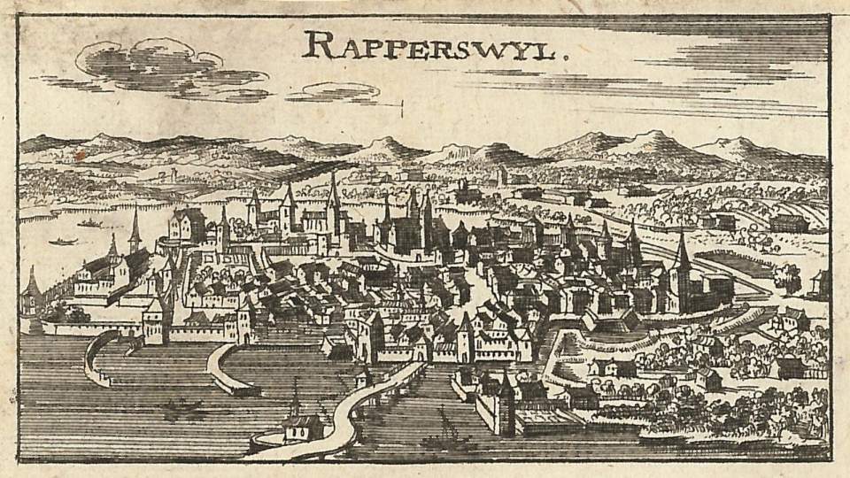 Ansicht Rapperswil von Süden