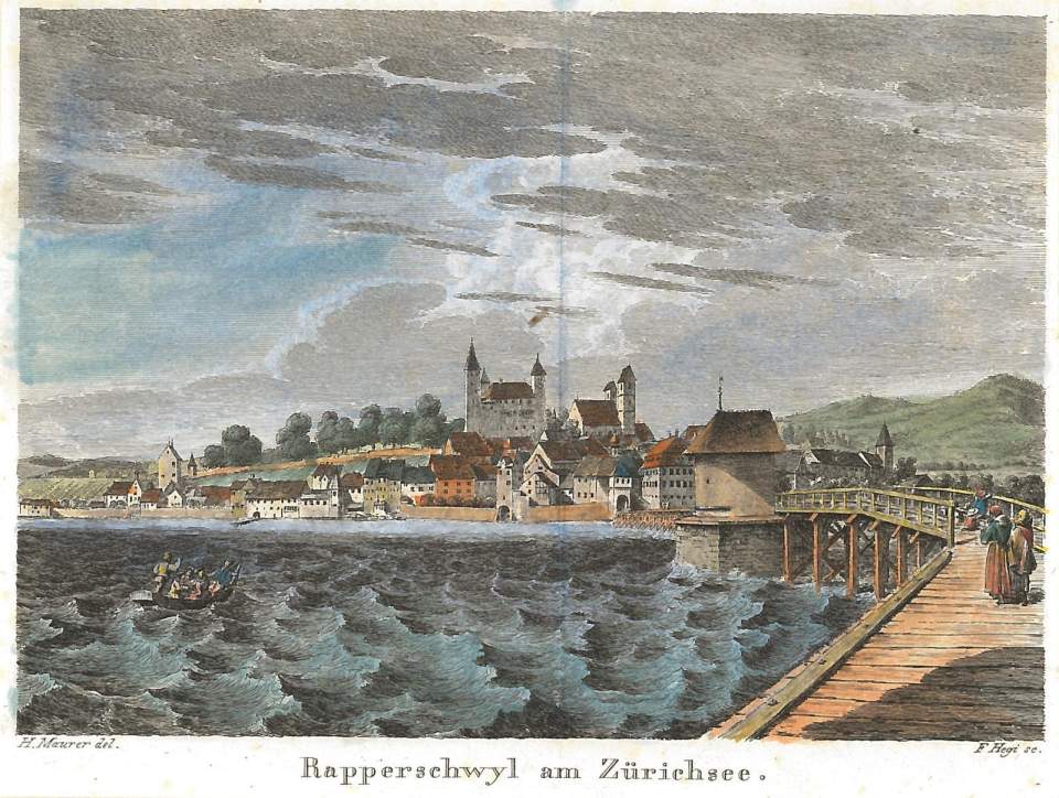 Ansicht Rapperswil von Südwesten