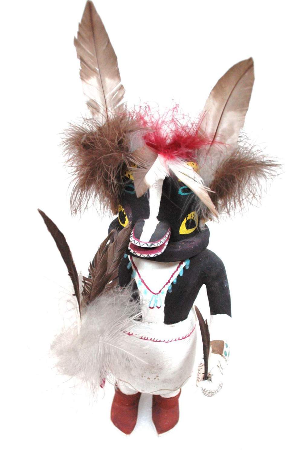 Kachina-Figur, Tihu, "Honan" - oder "Dachs"-Kachina-Puppe