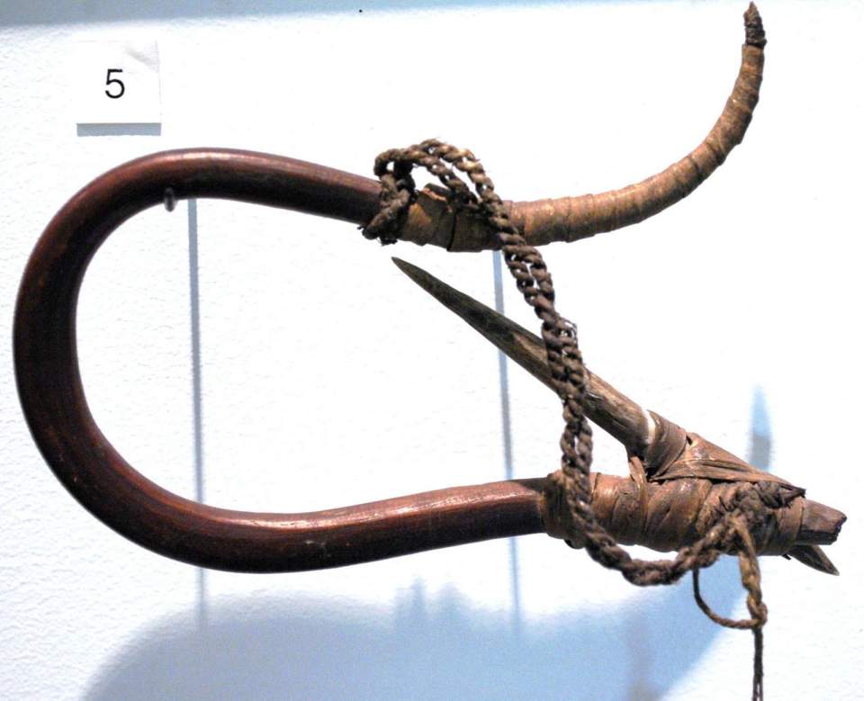 Angelhaken, U-Shaped, Bentwood Hook (Biegeholz Angelhaken)