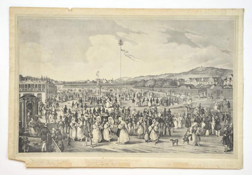 Eidgenössisches Freischiessen in St.Gallen im Juli 1838
