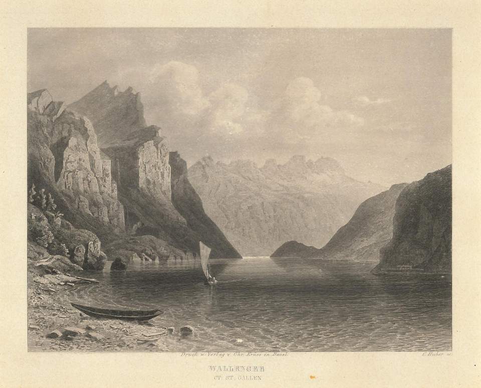 Ansicht, Walensee, Kanton St. Gallen