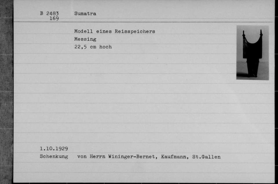 Modell eines Reisspeichers