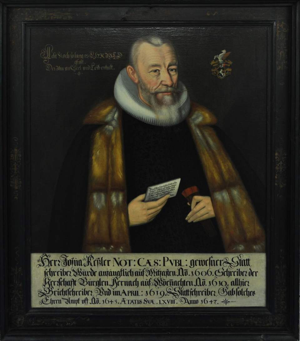 Gemälde, Bildnis Josua Kessler