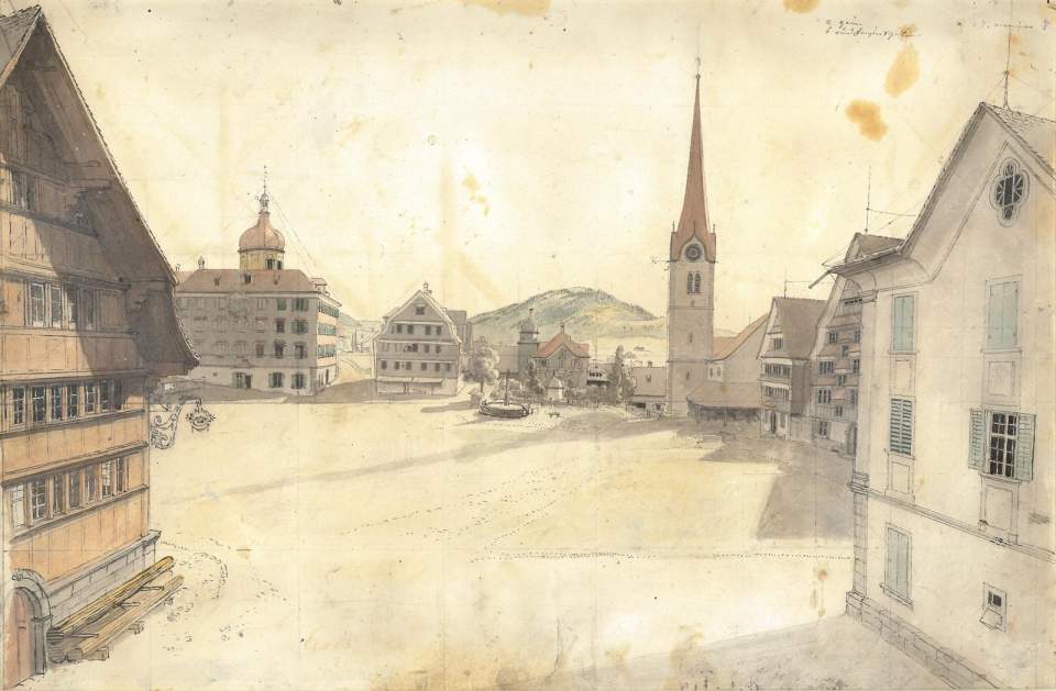Dorfplatz von Gais
