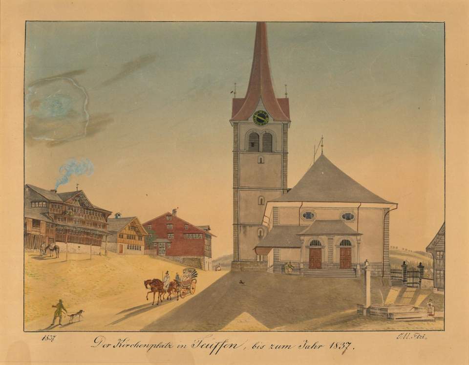 Ansicht Teufen, Kirchplatz