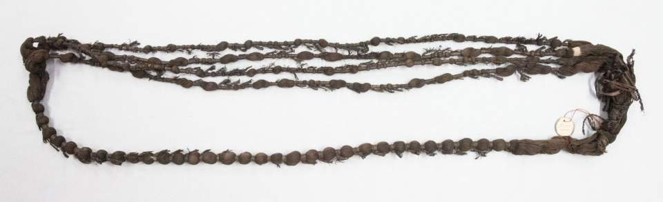 Baumwollstrang Kette mit Abbindungen für Ikat