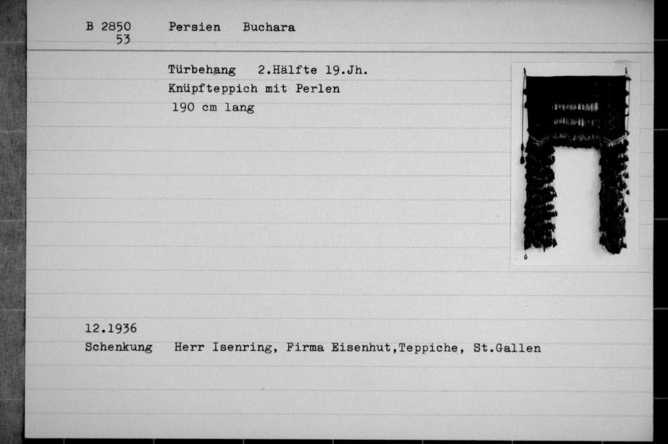 Türbehang mit Perlen 