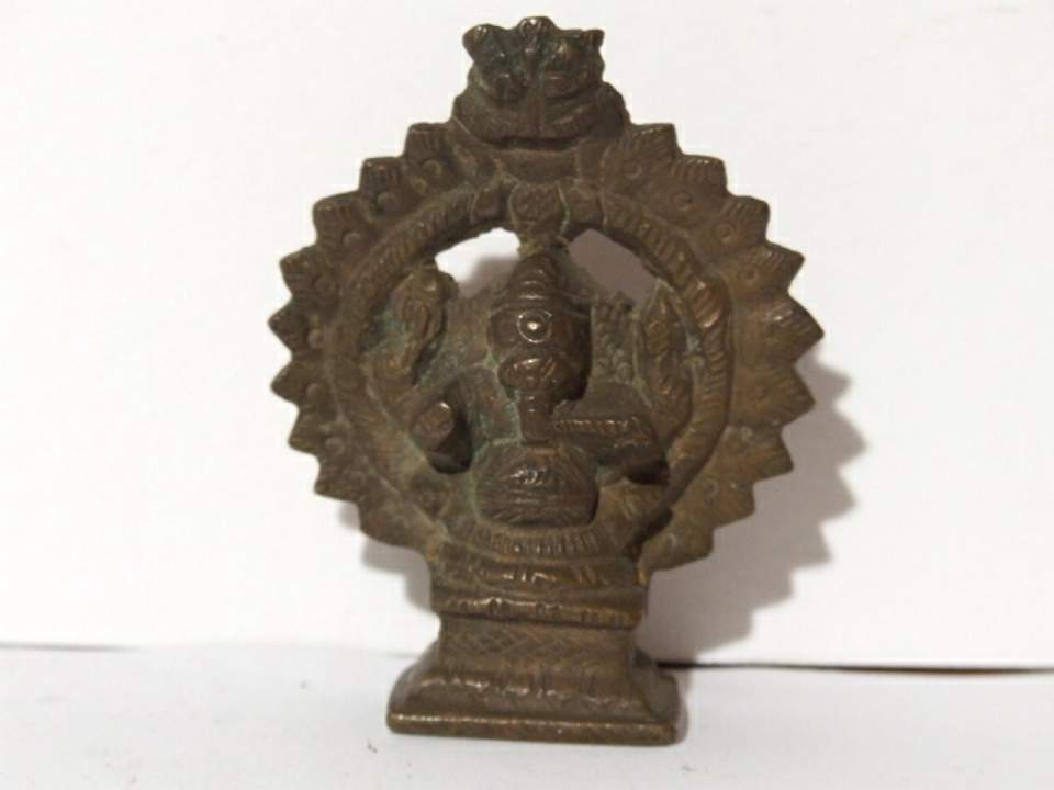 Skulptur, Ganesha mit Rückenschild