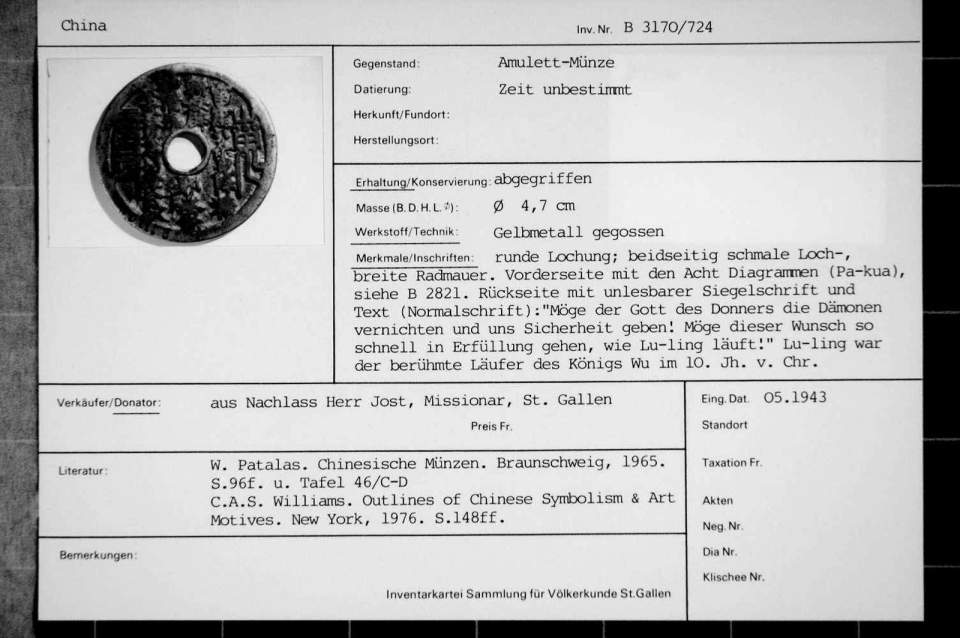 Münze-Amulett