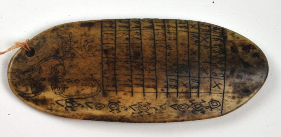 Beinplättchen, Kalender
