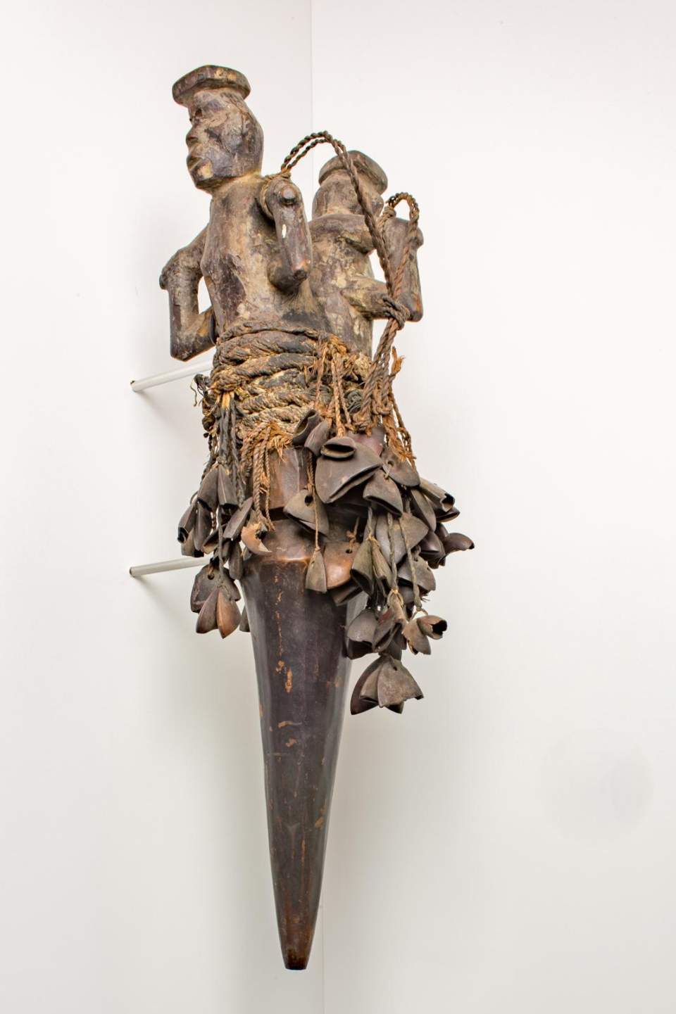 Rasselstab mit Zwillingsfigur