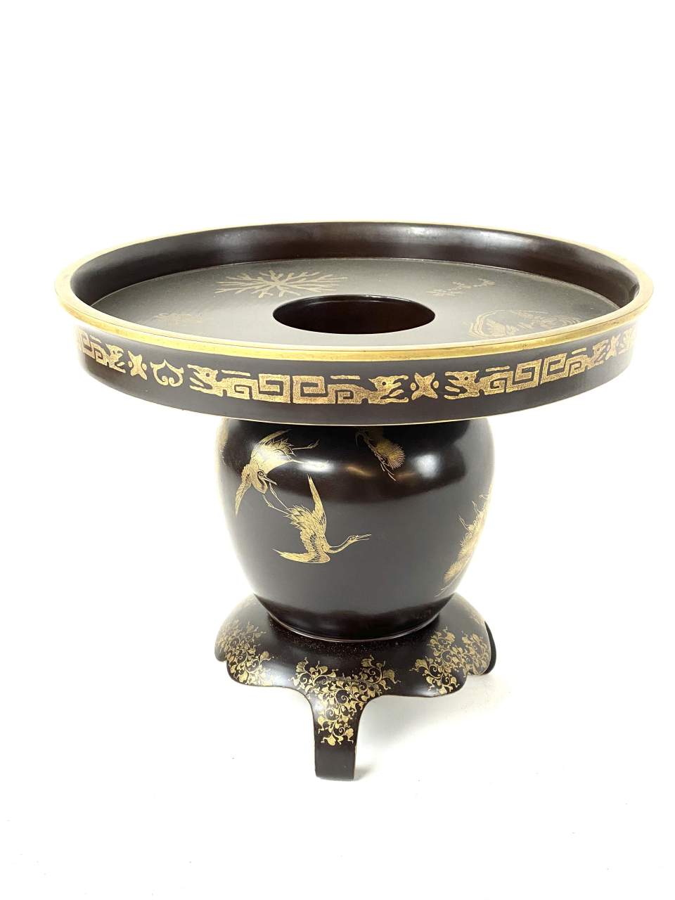 Vase mit Tellereinsatz