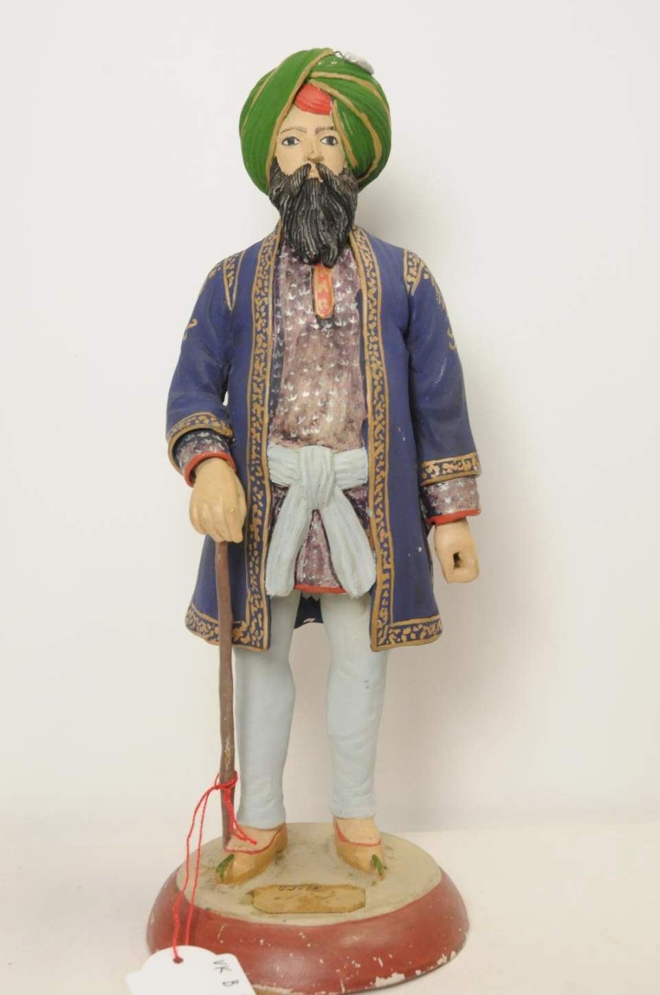 Vornehmer, Tonfigur, bemalt