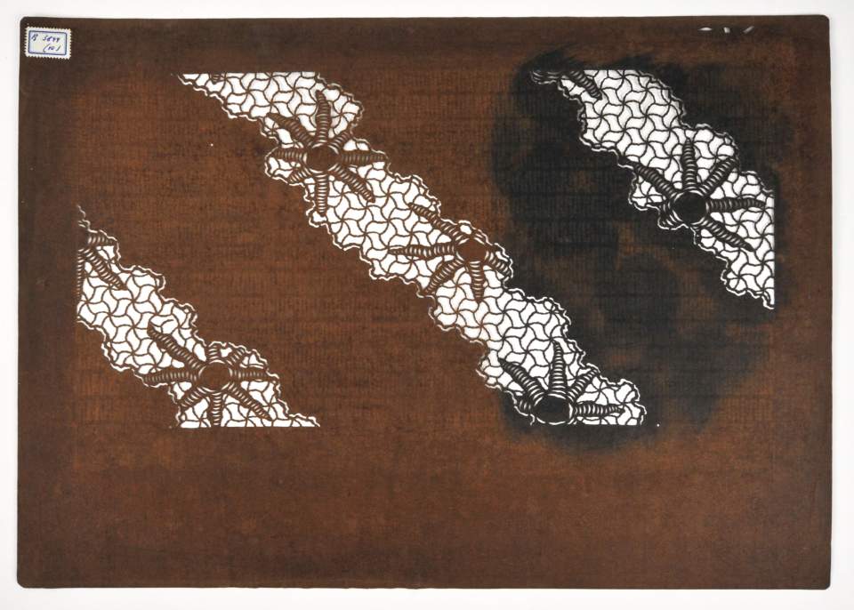 Katagami, Texil - Farbschablone