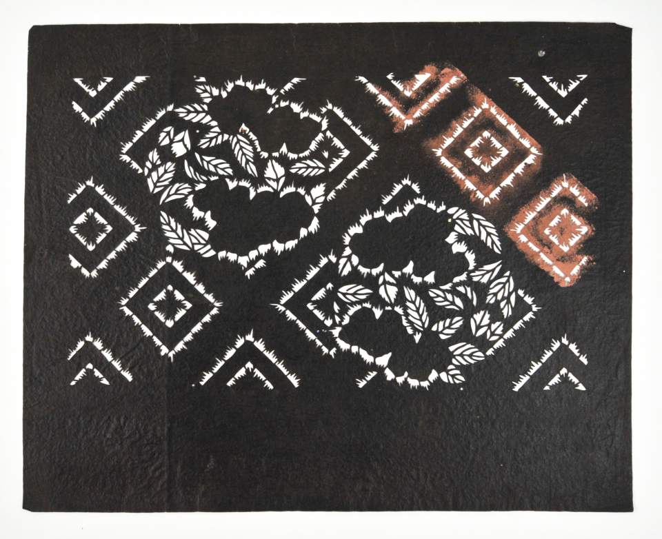 Textil-Färbschablone
