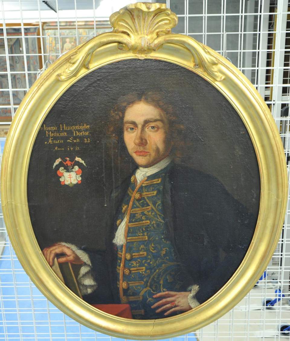 Porträt Dr. med. Johann Joseph Hungerbühler (geb. 1680), Bildnis