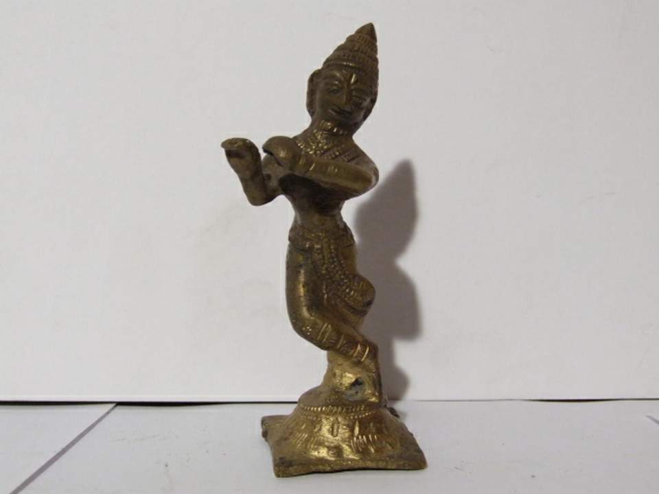 4 kleine Figürchen, Shiva, Vishnu, Hanuman, +?