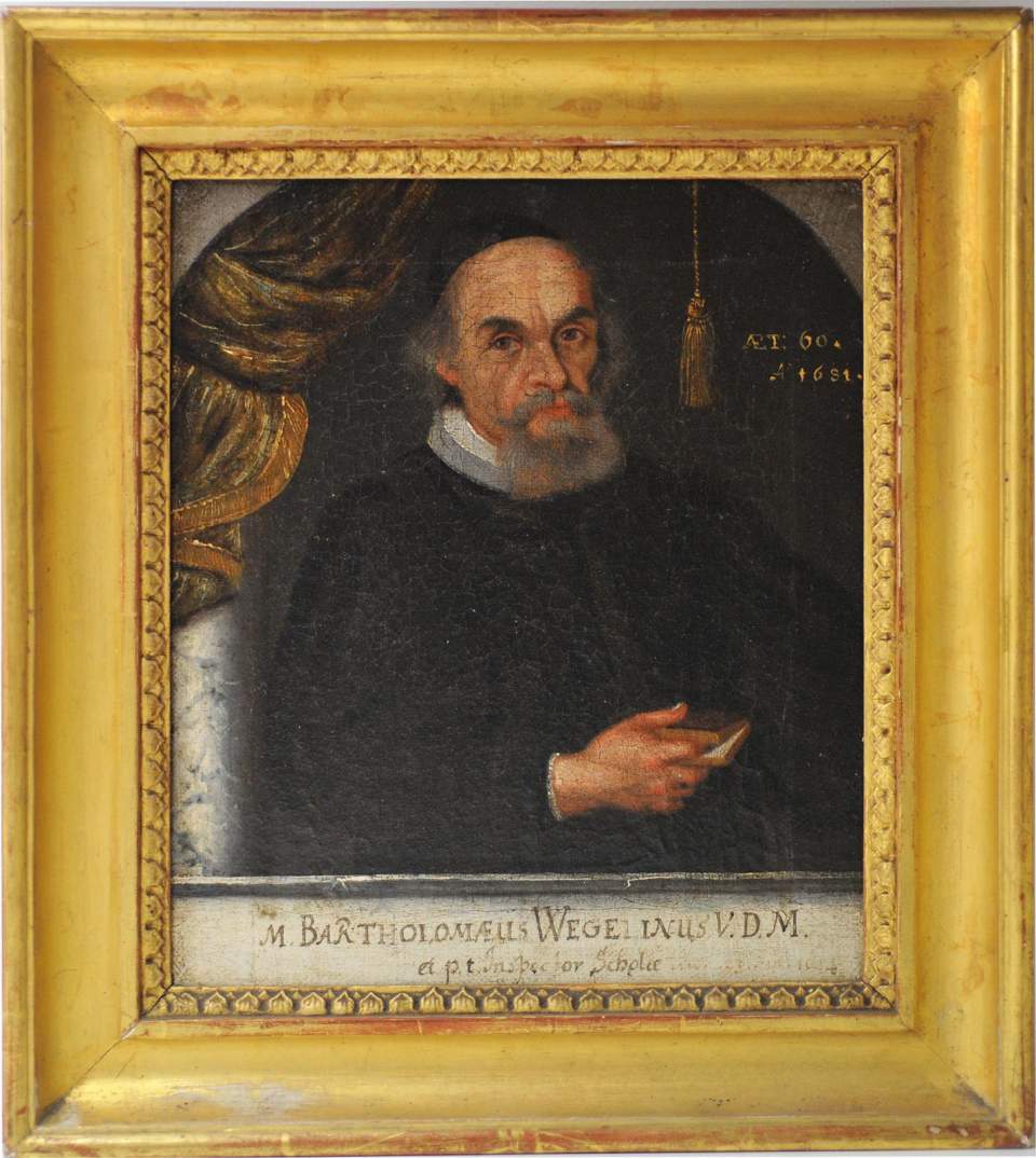 Gemälde, Ölgemälde, Porträt Bartholomäus Wegelin, Bildnis