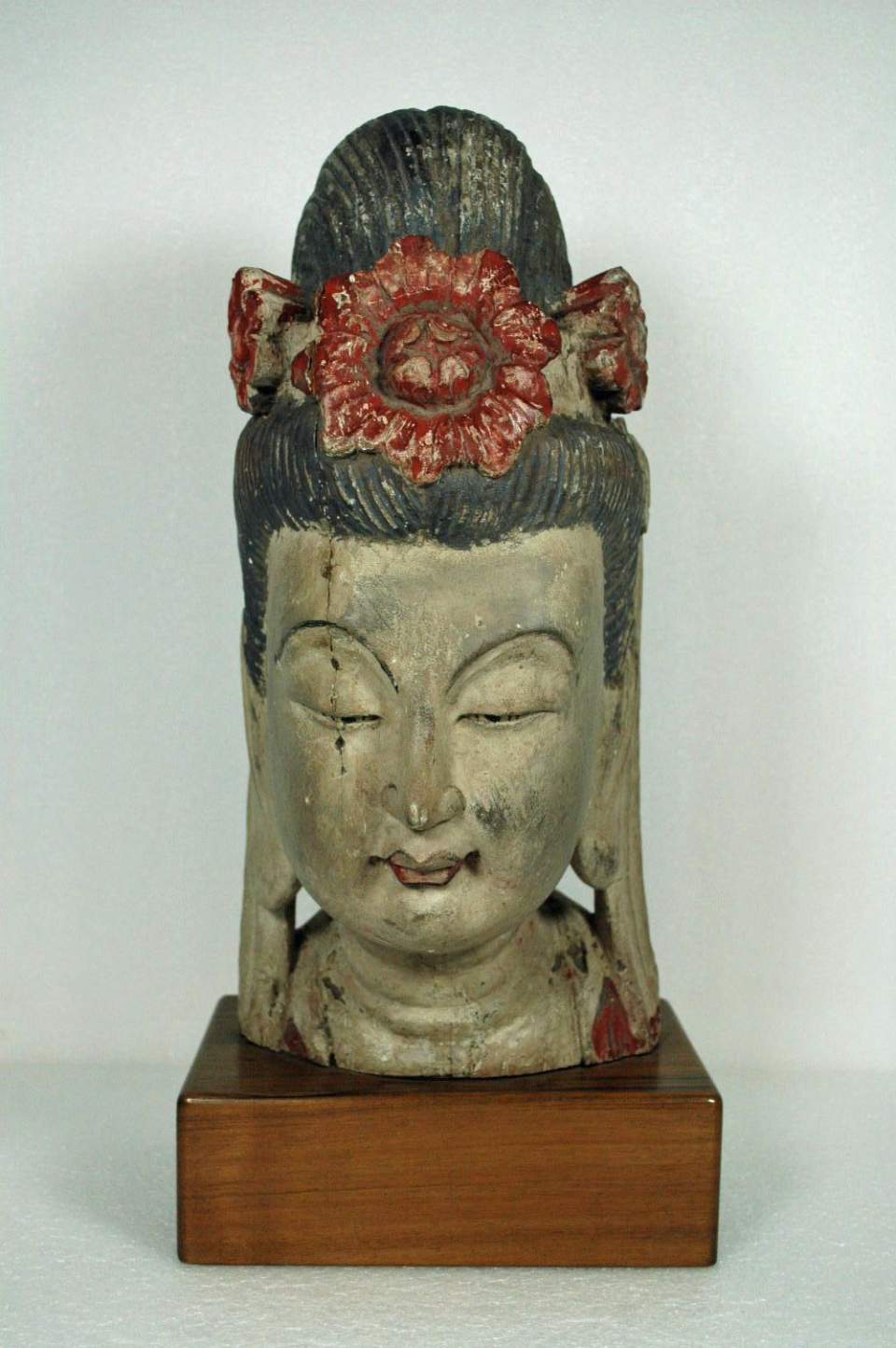 Kopf einer Bodhisattva - Figur