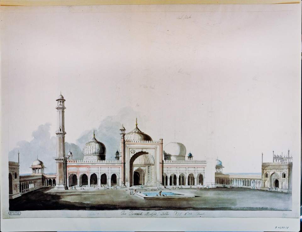 Innenhof der Jâmi' Masjîd in Delhî